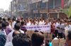 Protest against delay in road widening, BC Road-Kaikamba